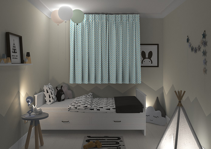 Zap, Azure - Made to Measure Curtains - Image 7
